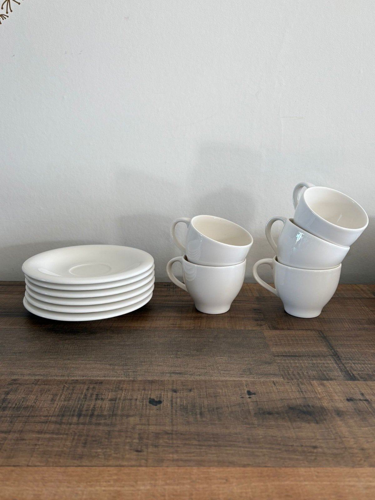 5 Villeroy & Boch Wave Koffiekopjes met Schotels, Ophalen, Zo goed als nieuw, Overige stijlen, Kop(pen) en/of Schotel(s)