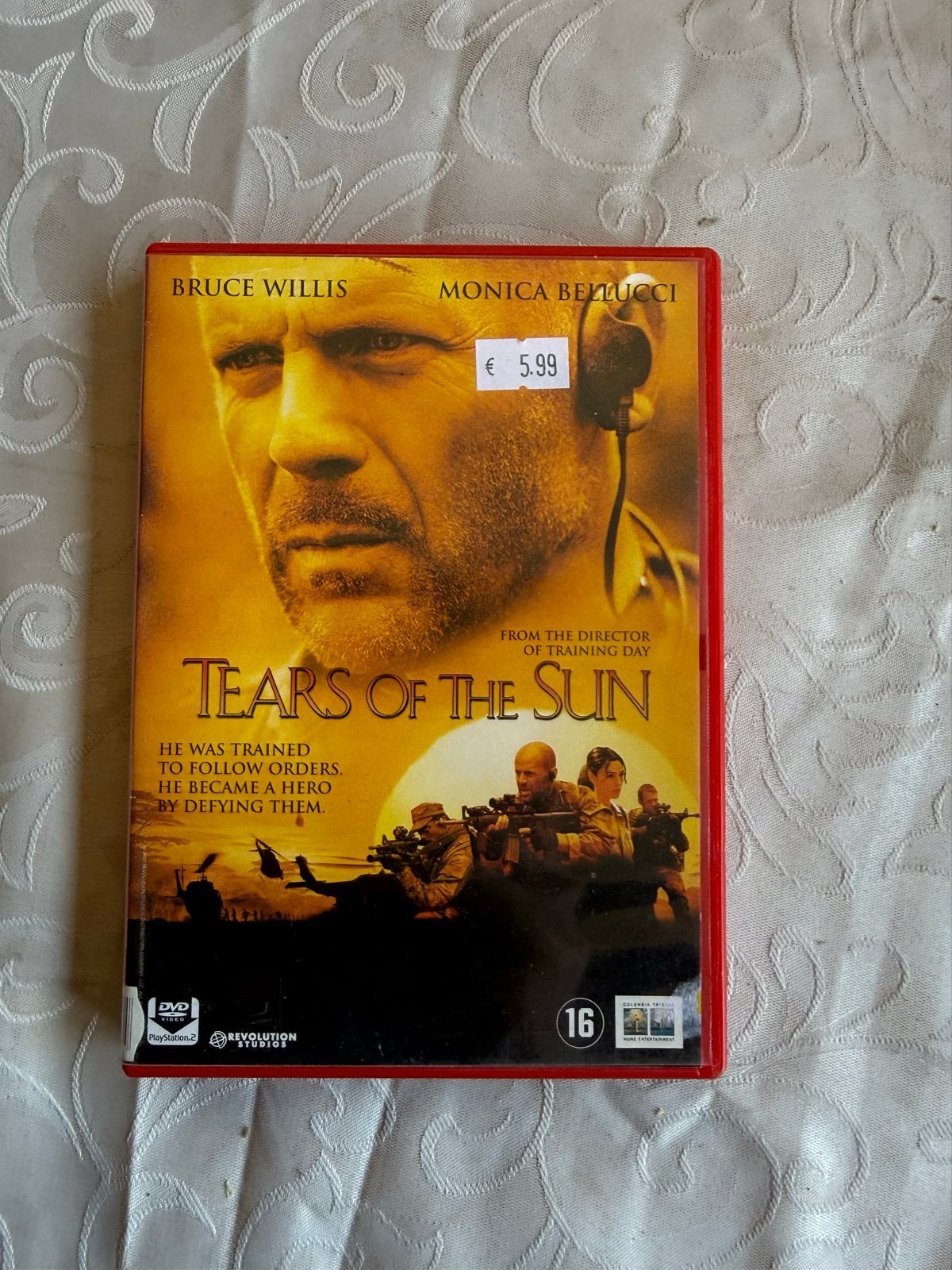 Tears of the Sun DVD - Actiethriller met Bruce Willis, Vanaf 16 jaar, Nederlands, Actiethriller, Ophalen of Verzenden
