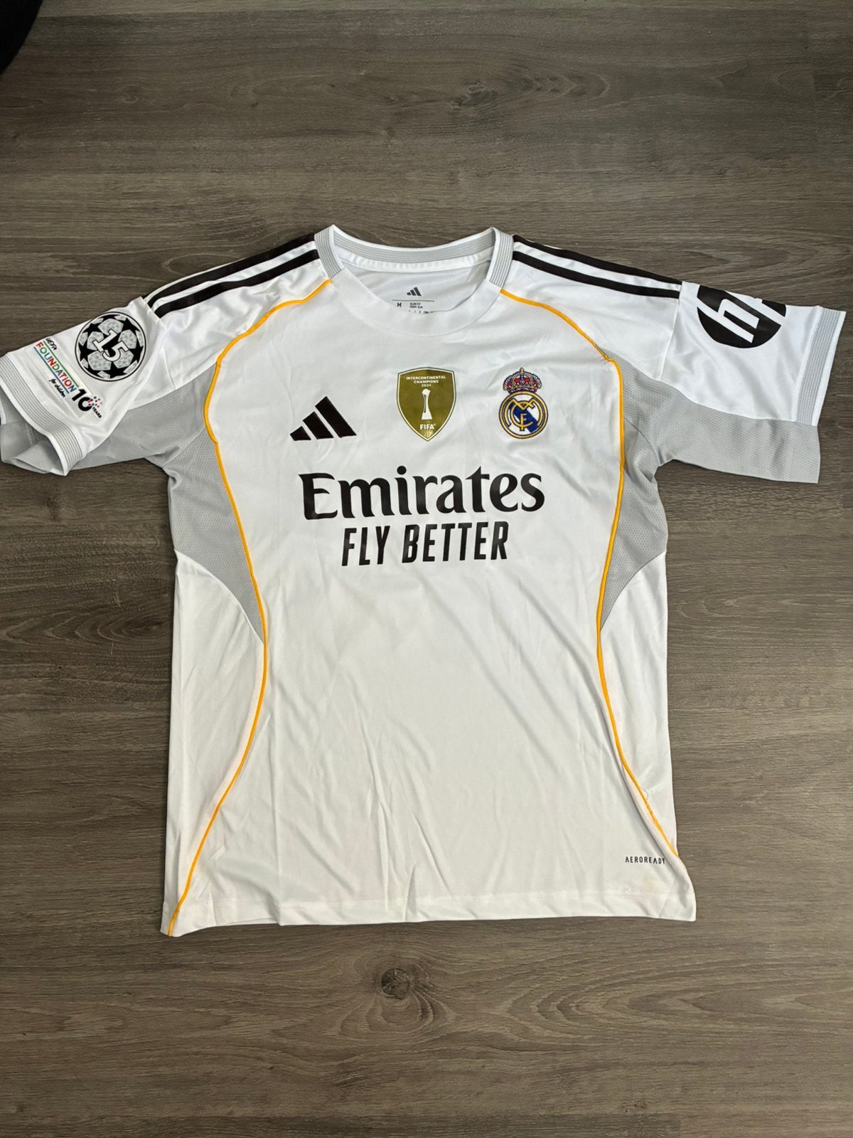 Real Madrid Mbappé #10 Thuis Shirt 2024/25 – M | Adidas, Maat M, Ophalen of Verzenden, Zo goed als nieuw, Shirt