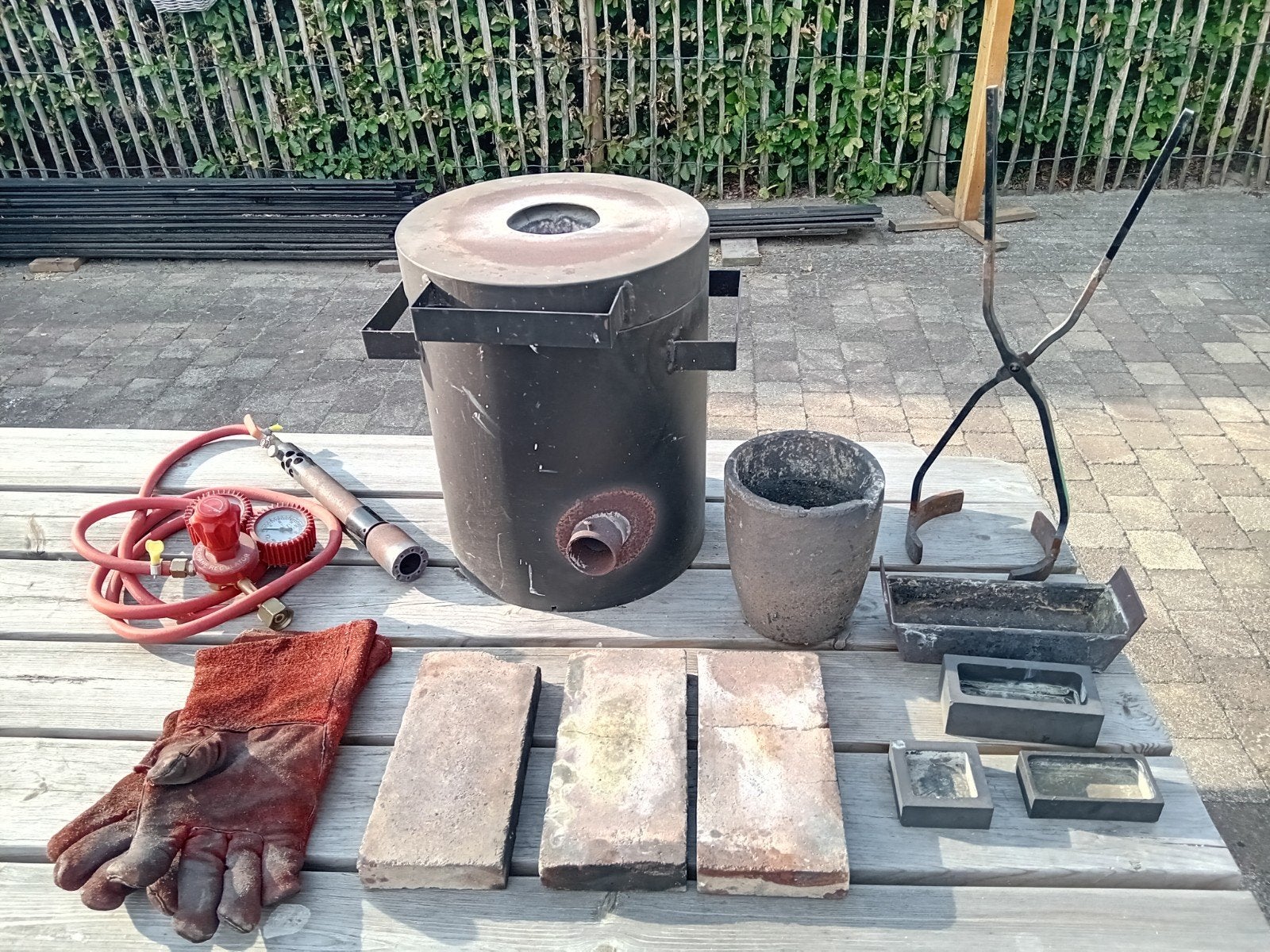 smeltoven / forge, Ophalen, Gebruikt