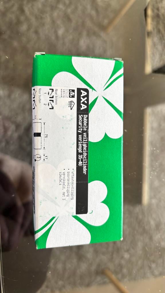AXA Dubbele Veiligheidscilinder 35-40, Ophalen of Verzenden, Nieuw, Overige materialen, Slot