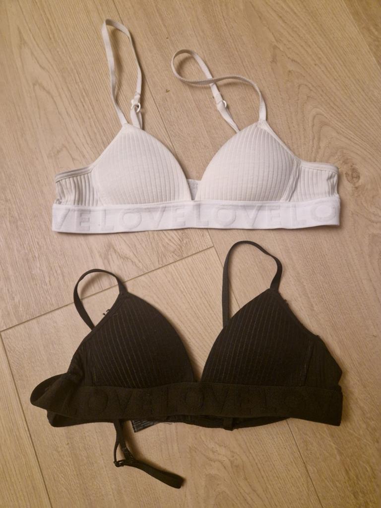 Hema Voorgevormde BH Zonder Beugel 65AA wit en zwart, Hema, Ophalen of Verzenden, Wit, BH