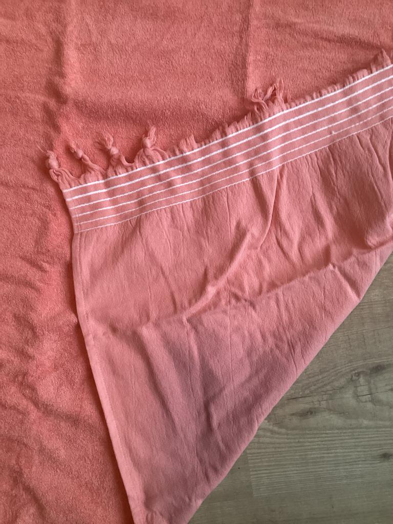 Walra strandlaken Hamandoek sauna Koraalrood als Nieuw, Ophalen of Verzenden, Zo goed als nieuw, Oranje, Handdoek
