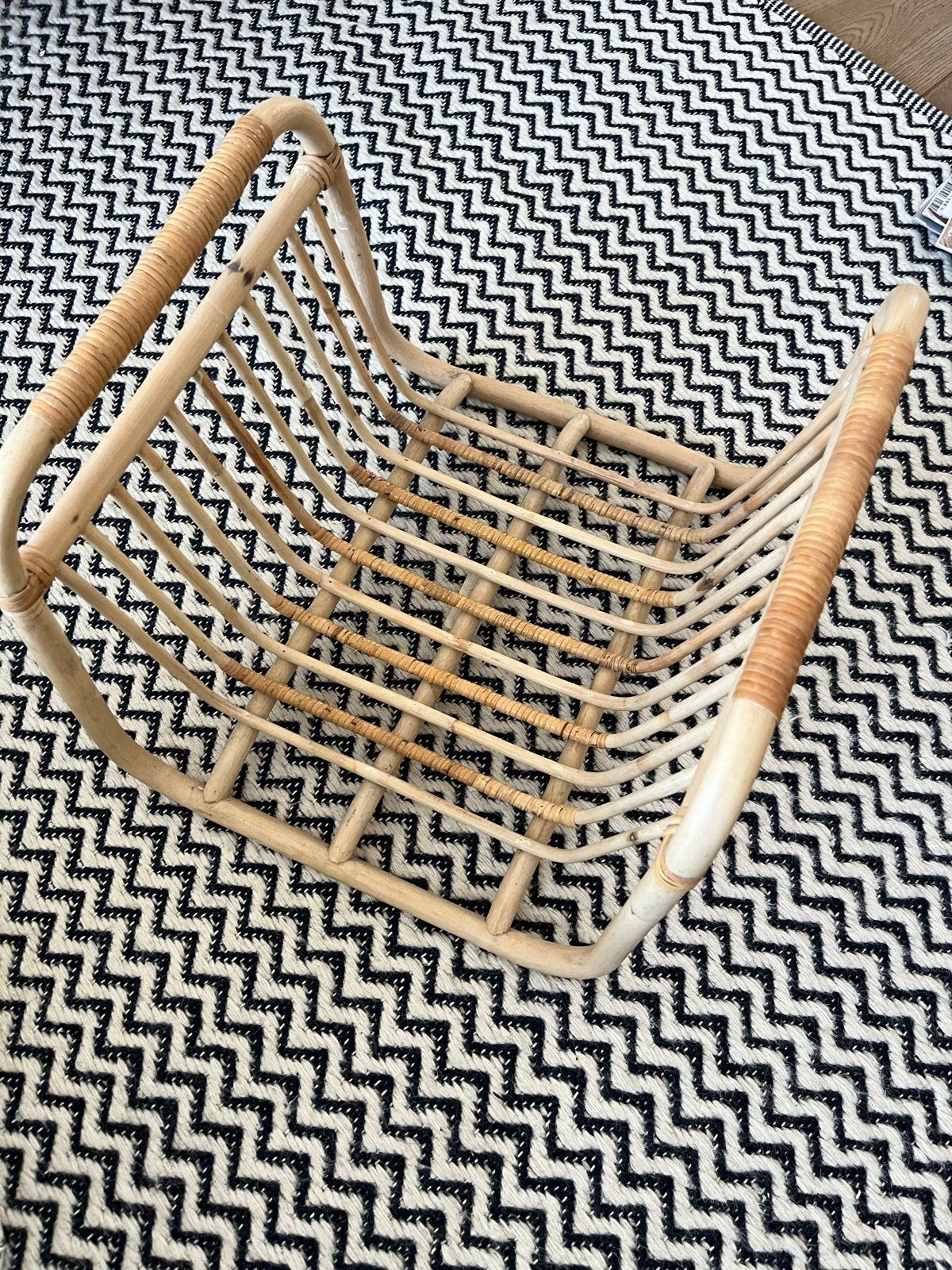 IKEA Buskbo tijdschriftenmand rotan, Ophalen, Gebruikt, Modern, Natuurlijk materiaal