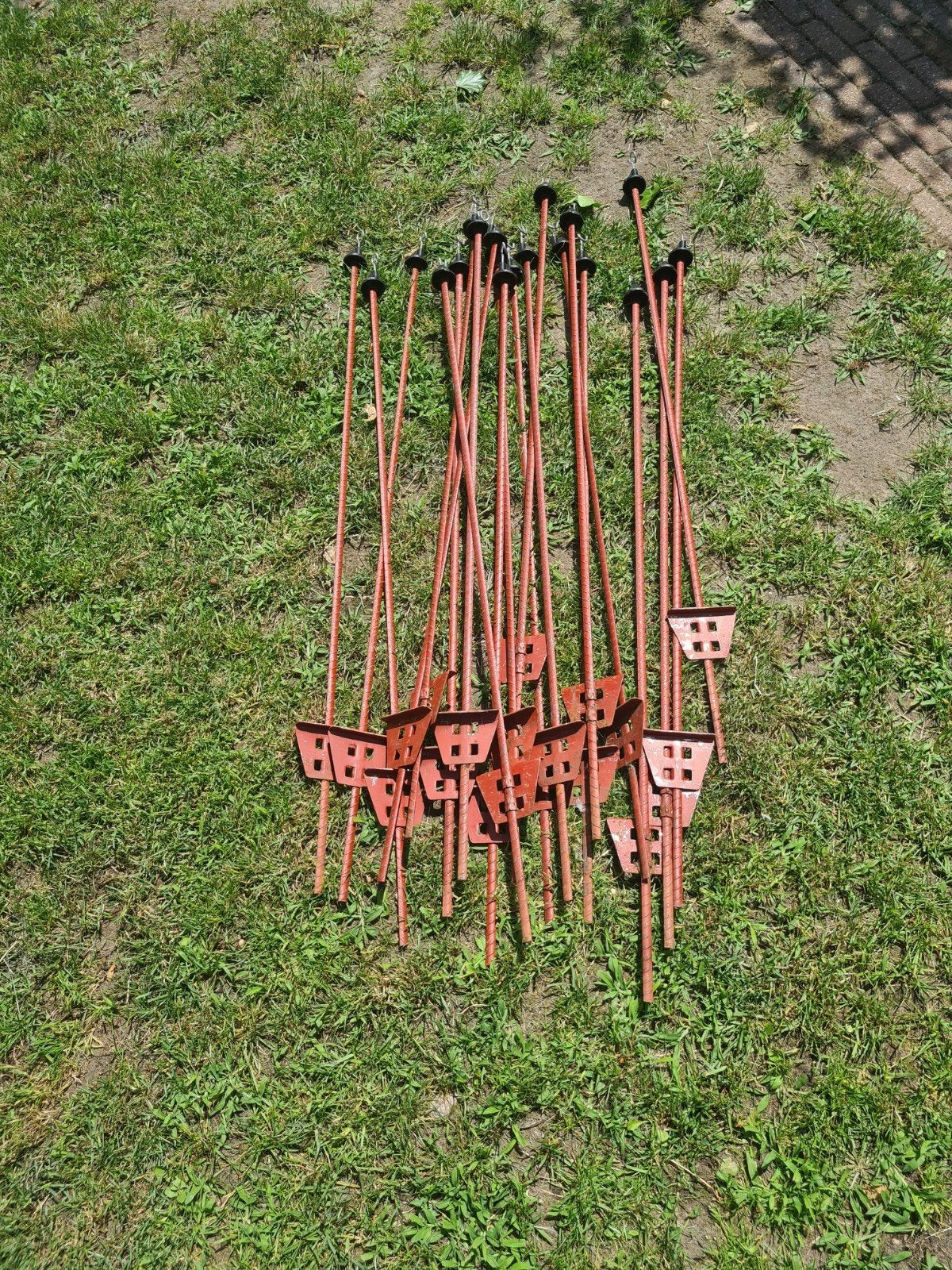 20 afzet pinnen, Ophalen, IJzer