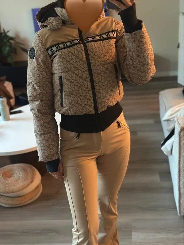 NIKKIE skibroek beige camel softshell 10k wintersport 32, Broek, Nieuw, Ophalen of Verzenden, Nikkie