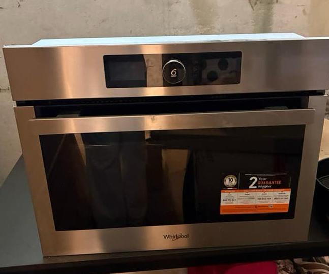 Whirlpool 6th Sense Combimagnetron - Zo goed als nieuw, Ophalen, Combimagnetron, 60 cm of meer, Grill