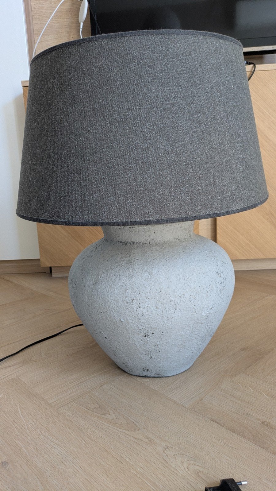 Tafellamp beton look, Ophalen, Overige merken, Textiel, Zo goed als nieuw
