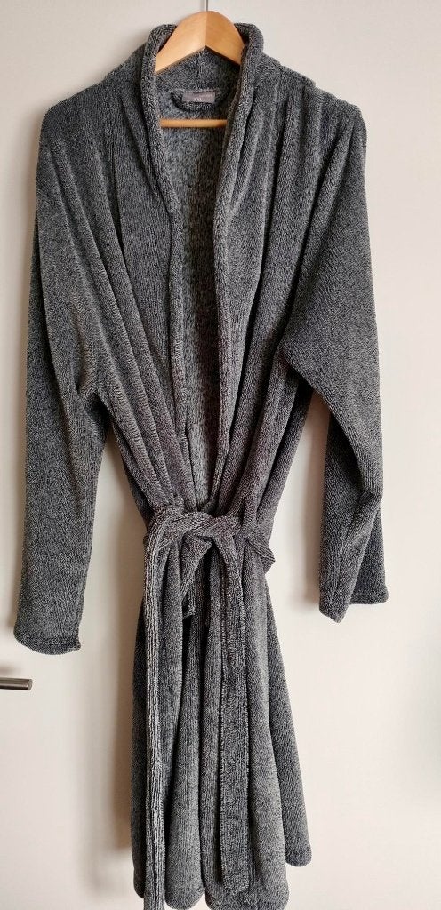 NIEUW: Mooie grijze XXL heren badjas - Zento Wear, Ophalen of Verzenden, Overige maten, Grijs