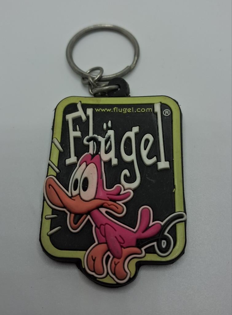 Flügel sleutelhanger met eendje, Ophalen of Verzenden, Zo goed als nieuw, Merk