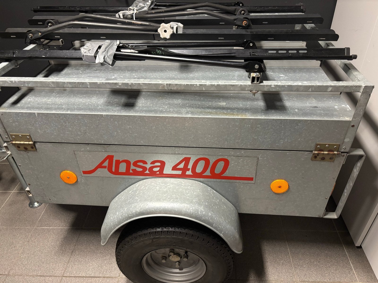 Ansa 400 aanhangwagen met 4 fietsendragers, Ophalen of Verzenden, Gebruikt