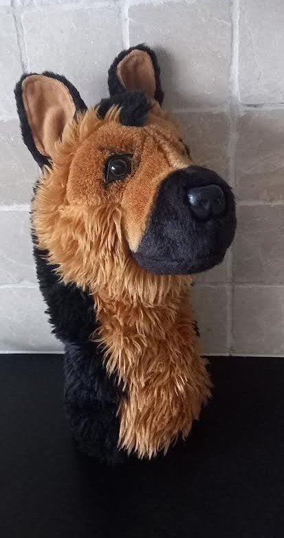 handpop Hond Duitse herdershond, Ophalen of Verzenden, Zo goed als nieuw, Hond