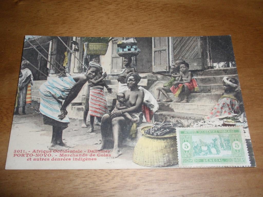 Dahomey Op de Markt Inheems Afrika Vouwen Benin Porto Novo, Verzenden, 1920 tot 1940, Buiten Europa