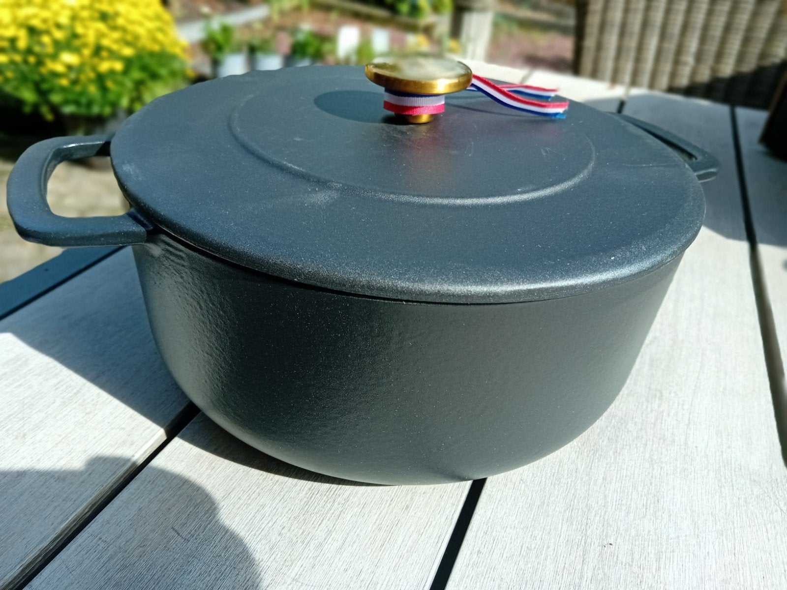 COMBEKK Dutch Oven 24 cm - Geëmailleerd Gietijzer, Verzenden, Nieuw, Overige merken, Braadpan