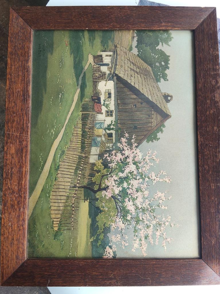 Antieke Kleurlitho 'Ulrich Weber (Teubner, ca.1905, Ophalen of Verzenden