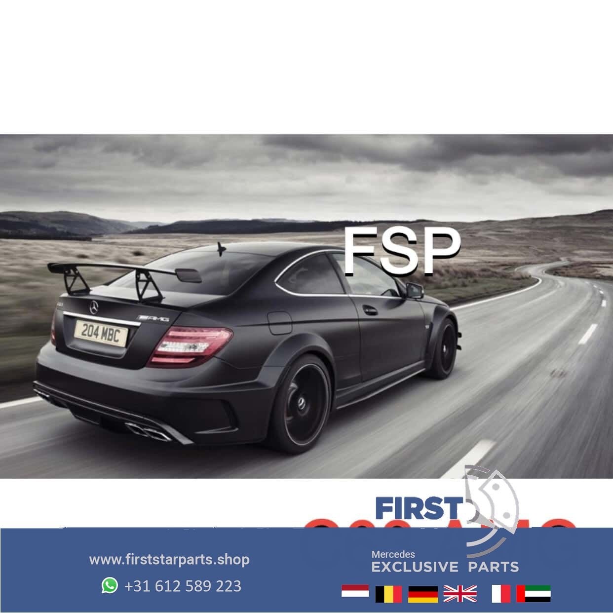 W205 C204 C63 AMG BLACK SERIES VLEUGEL CARBON SPOILER 2007-2, Auto-onderdelen, Gebruikt, Ophalen of Verzenden, Achter, -