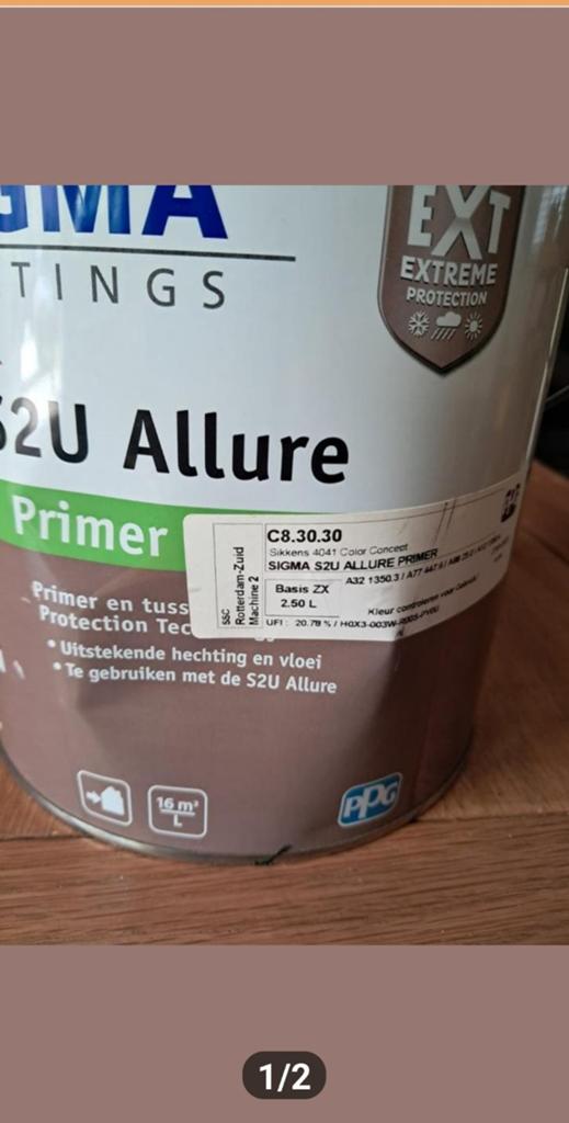 Sigma nieuw 2.5 liter, Ophalen of Verzenden, Nieuw, Overige kleuren