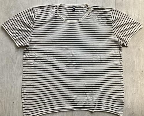 wit shirt / trui met korte mouwen maat XL HEMA, Wit, Maat 46/48 (XL) of groter, Ophalen of Verzenden, Zo goed als nieuw