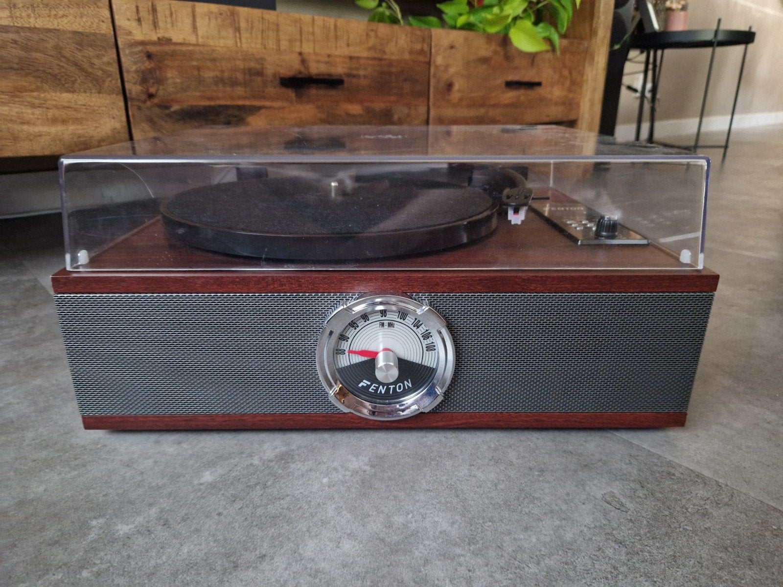 Fenton RP180 Retro Platenspeler met Bluetooth, CD en Radio, Audio, Tv en Foto, Platenspelers, Ophalen of Verzenden, Zo goed als nieuw
