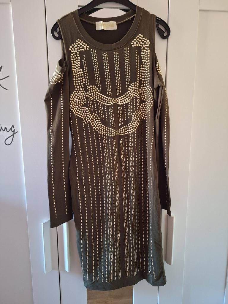 Delousion jurk met studs maat L, Maat 42/44 (L), Ophalen of Verzenden, Zo goed als nieuw, Boven de knie