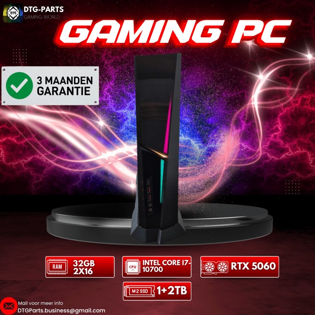 Gaming PC // RTX 5060 & Intel Core i7-10700 & 32GB, Ophalen, 32 GB, DTGParts.Business@gmail.com, Virtual Reality