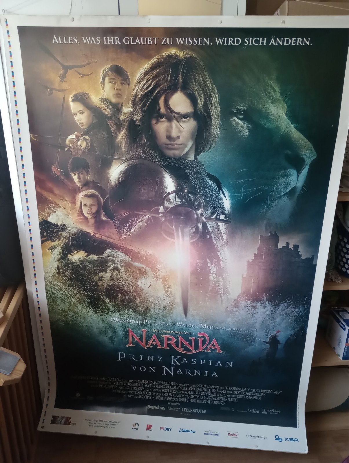 Disney Prins Kaspian van Narnia, grote deurposter, Ophalen, Overige figuren, Plaatje of Poster