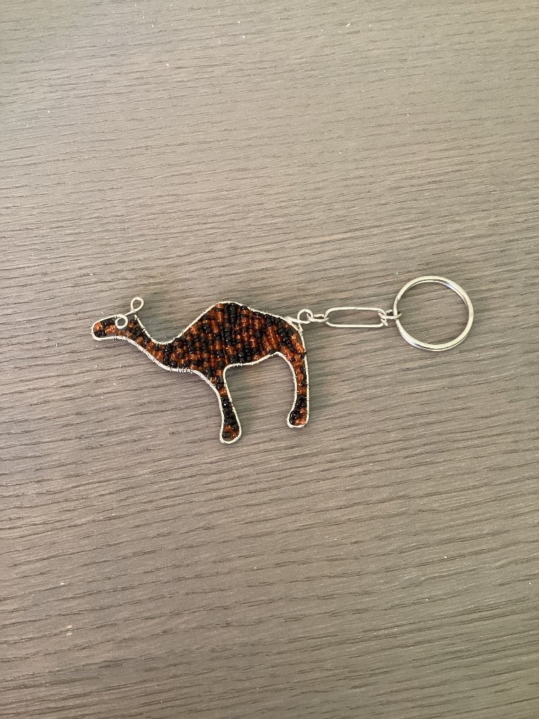 Sleutelhanger met kraaltjes kameel, nieuw, Verzamelen, Sleutelhangers, Ophalen of Verzenden, Nieuw, Knuffel of Figuurtje