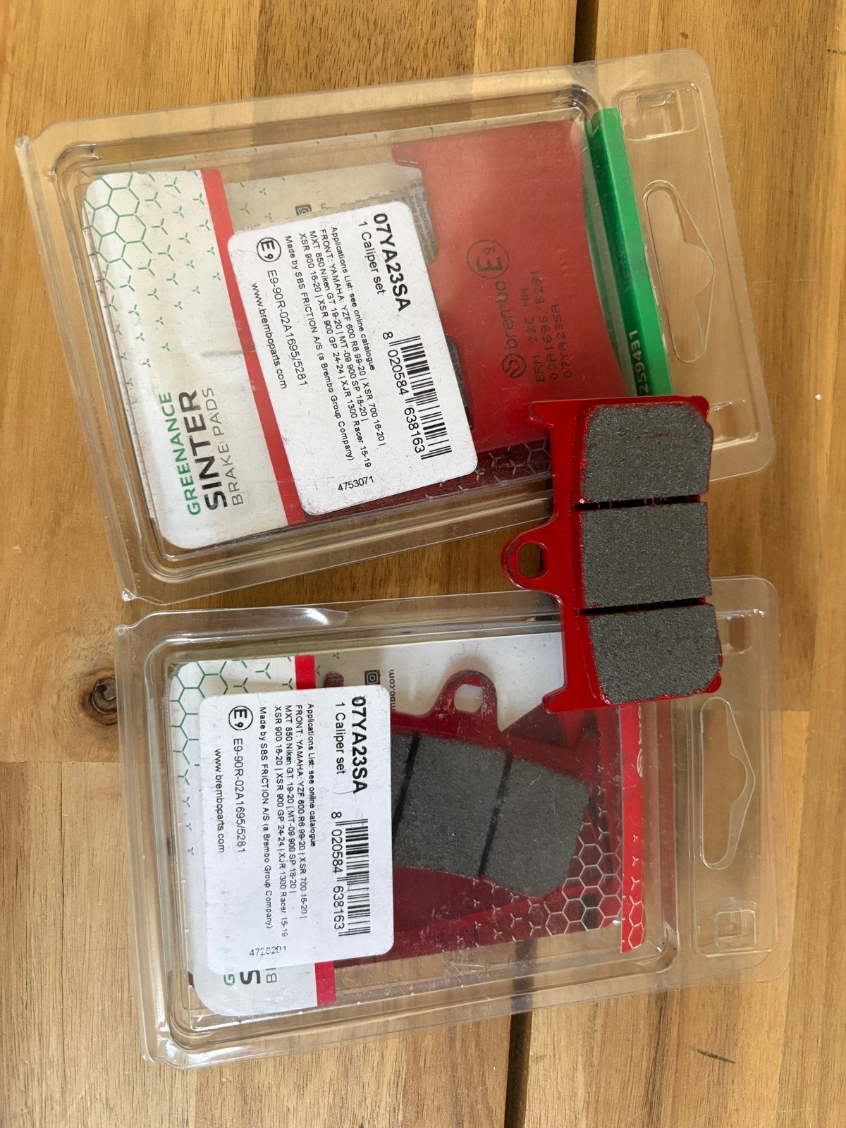 3 stuks Nieuwe Brembo Greenance Sinter Remblokken 07YA23SA, Ophalen, Nieuw