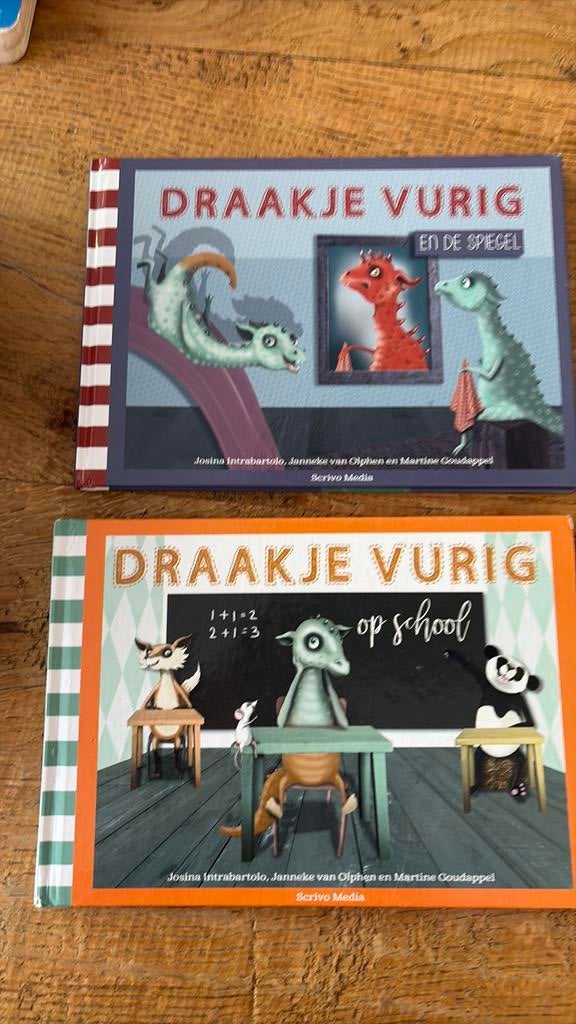 Janneke van Olphen - Draakje Vurig op school, Janneke van Olphen; Josina Intrabartolo, Fictie algemeen, Ophalen of Verzenden, Zo goed als nieuw