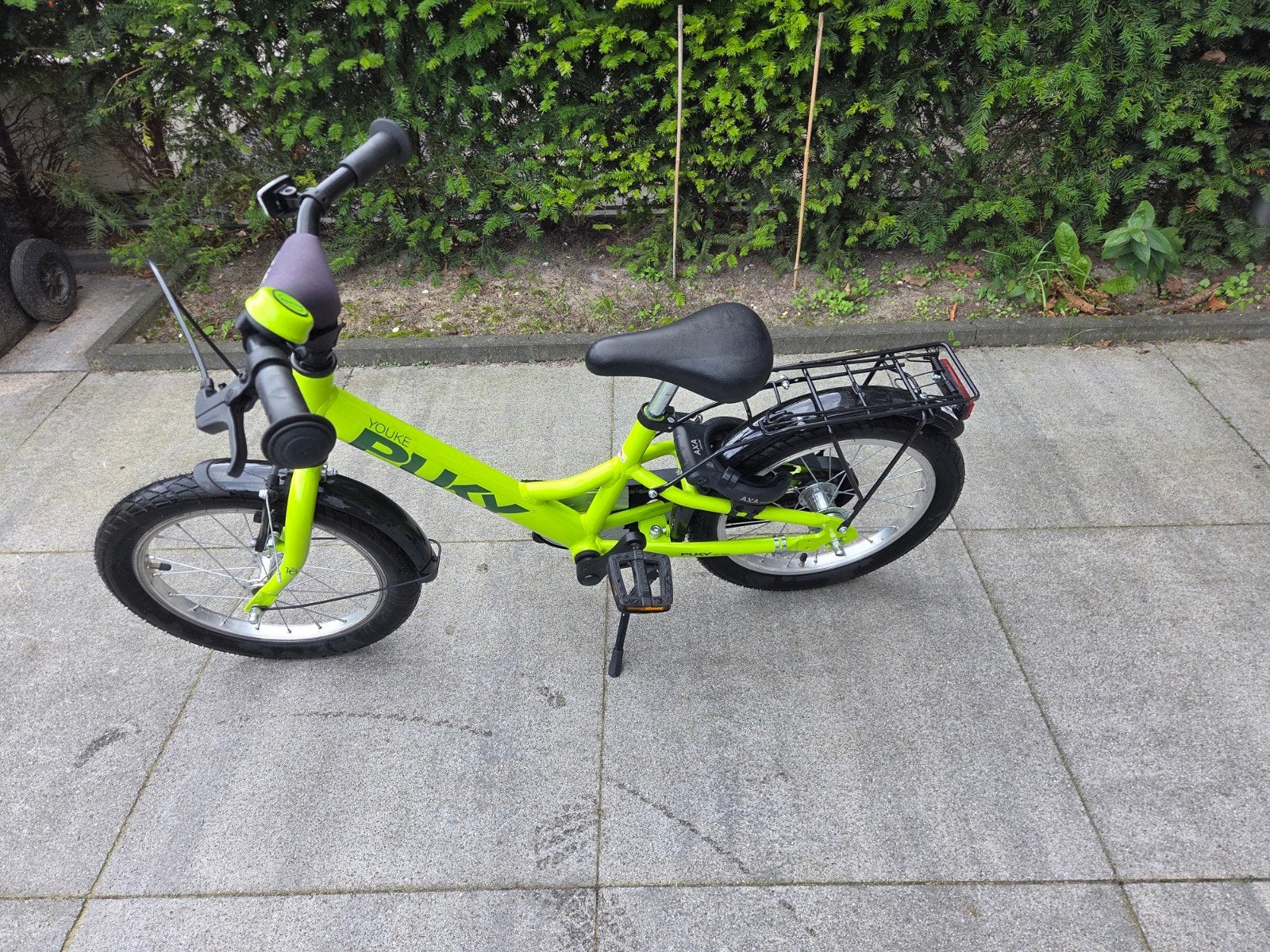 Puky Youke 16 inch kinderfiets (met AXA slot), Ophalen, Terugtraprem, Puky, 16 tot 20 inch