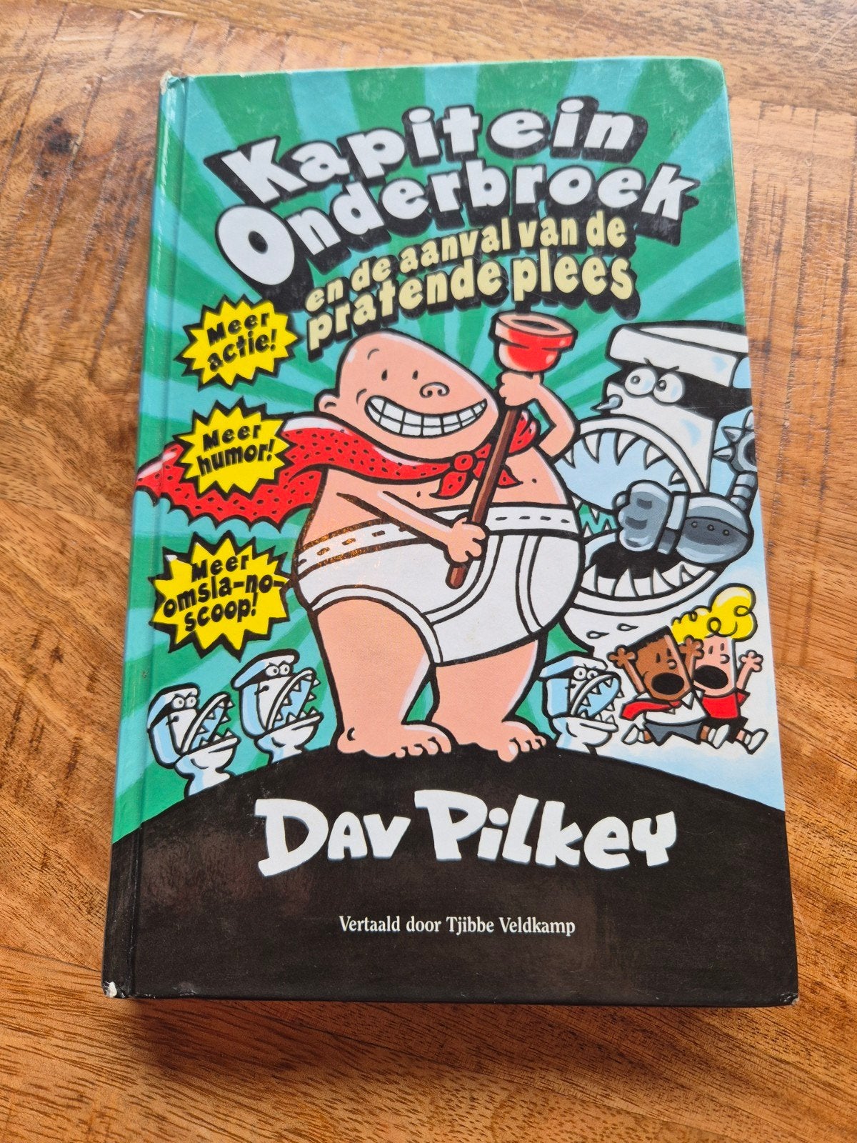 Kapitein Onderbroek en de aanval van de pratende plees, Ophalen of Verzenden, Gelezen, Dav Pilkey, Fictie algemeen