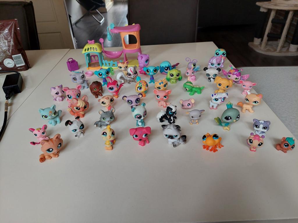 48 Littlest Pet Shop, LPS POPPETJES, van Hasbro, Ophalen of Verzenden, Zo goed als nieuw