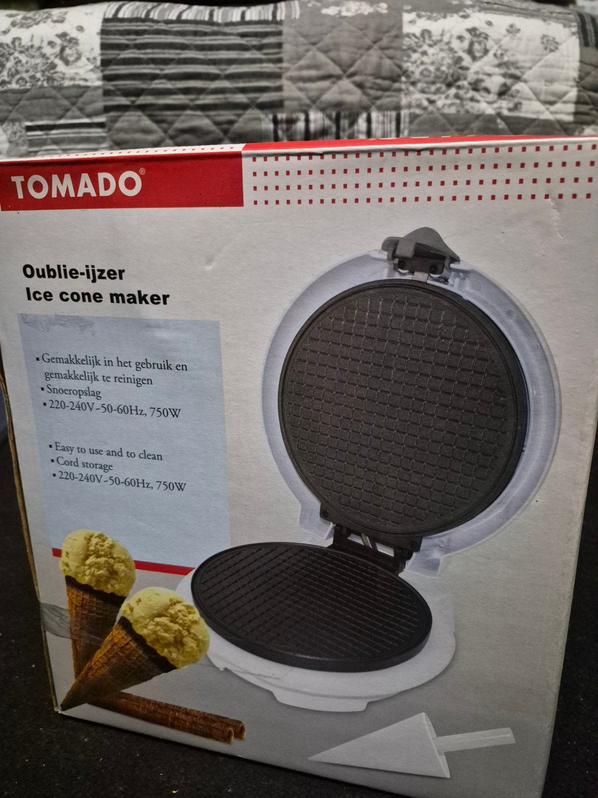 Tomado wafelmaker, wit. Nieuw in doos!, Ophalen, Nieuw