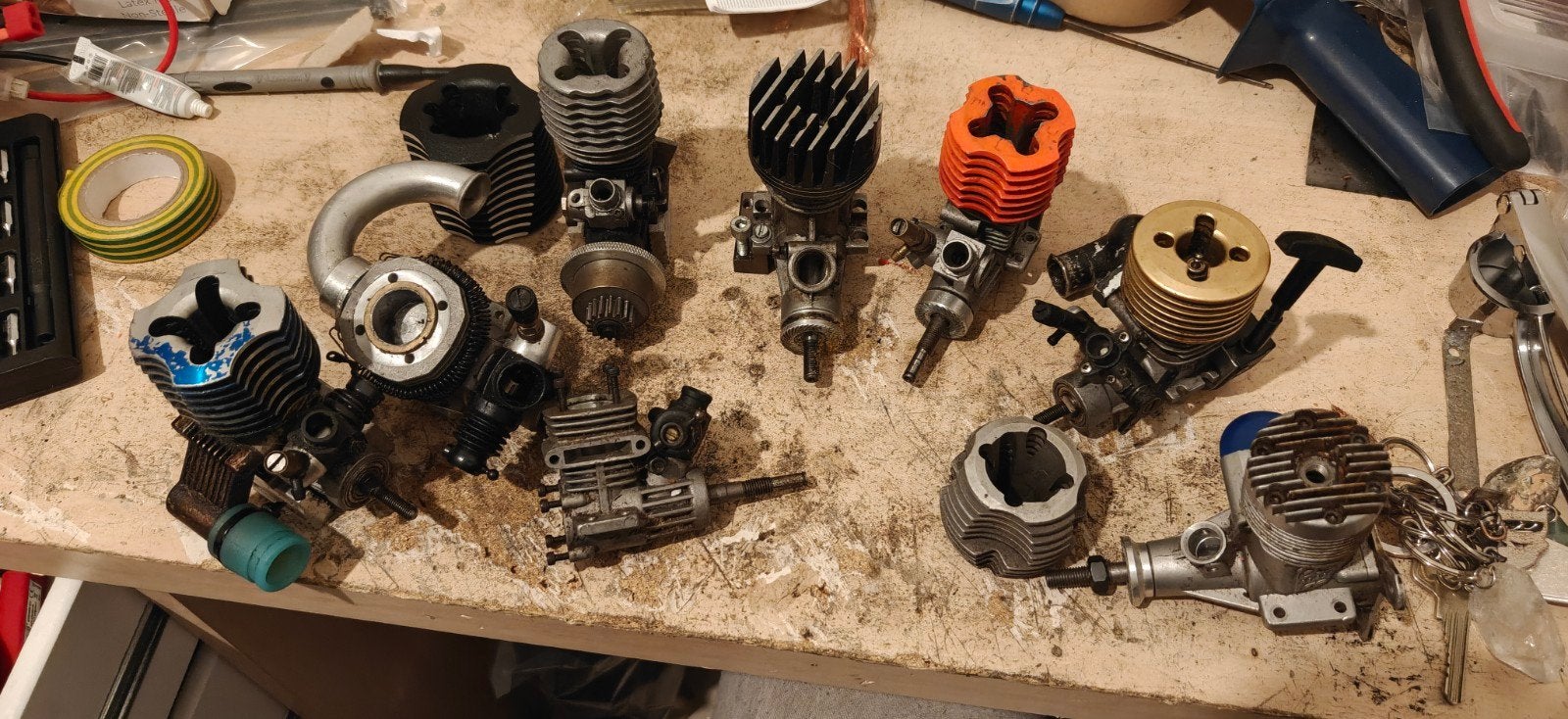 partij nitro motoren rc, Ophalen of Verzenden, Gebruikt, Nitro, Onderdeel