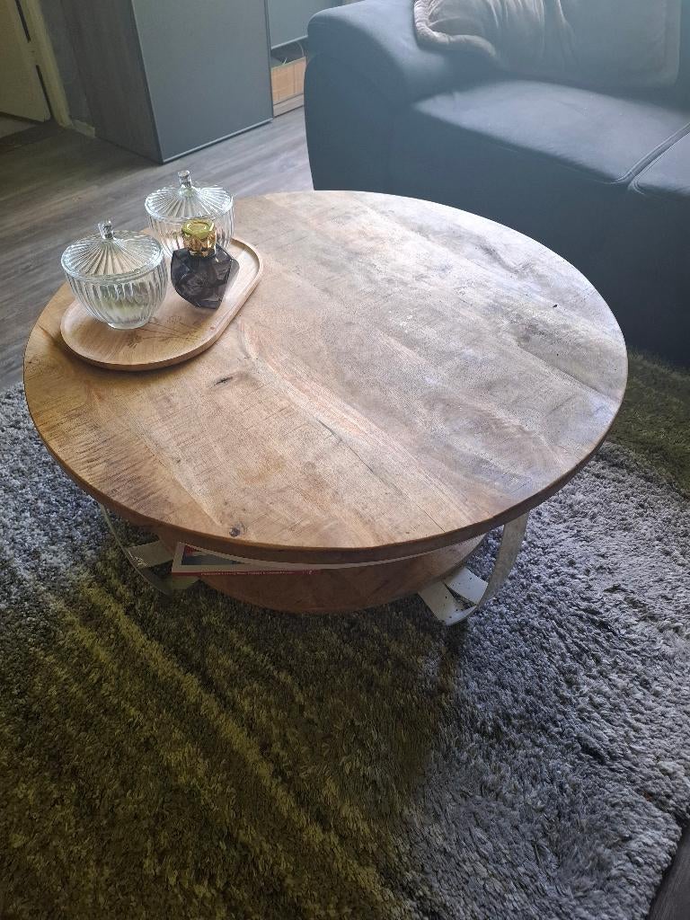 Salontafel, Gebruikt, 100 tot 150 cm, Rond, 50 tot 100 cm