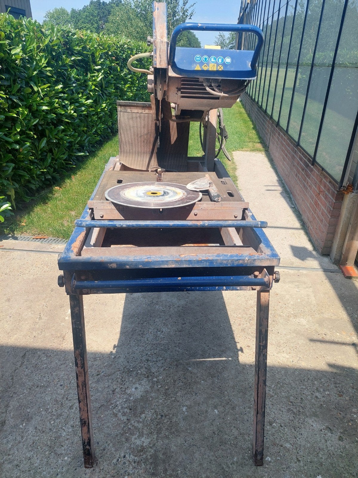 Van Voort DTS 400 Pro Tegelzaag - 2.2 KW, Ophalen, Gebruikt, 70 mm of meer, Overige typen