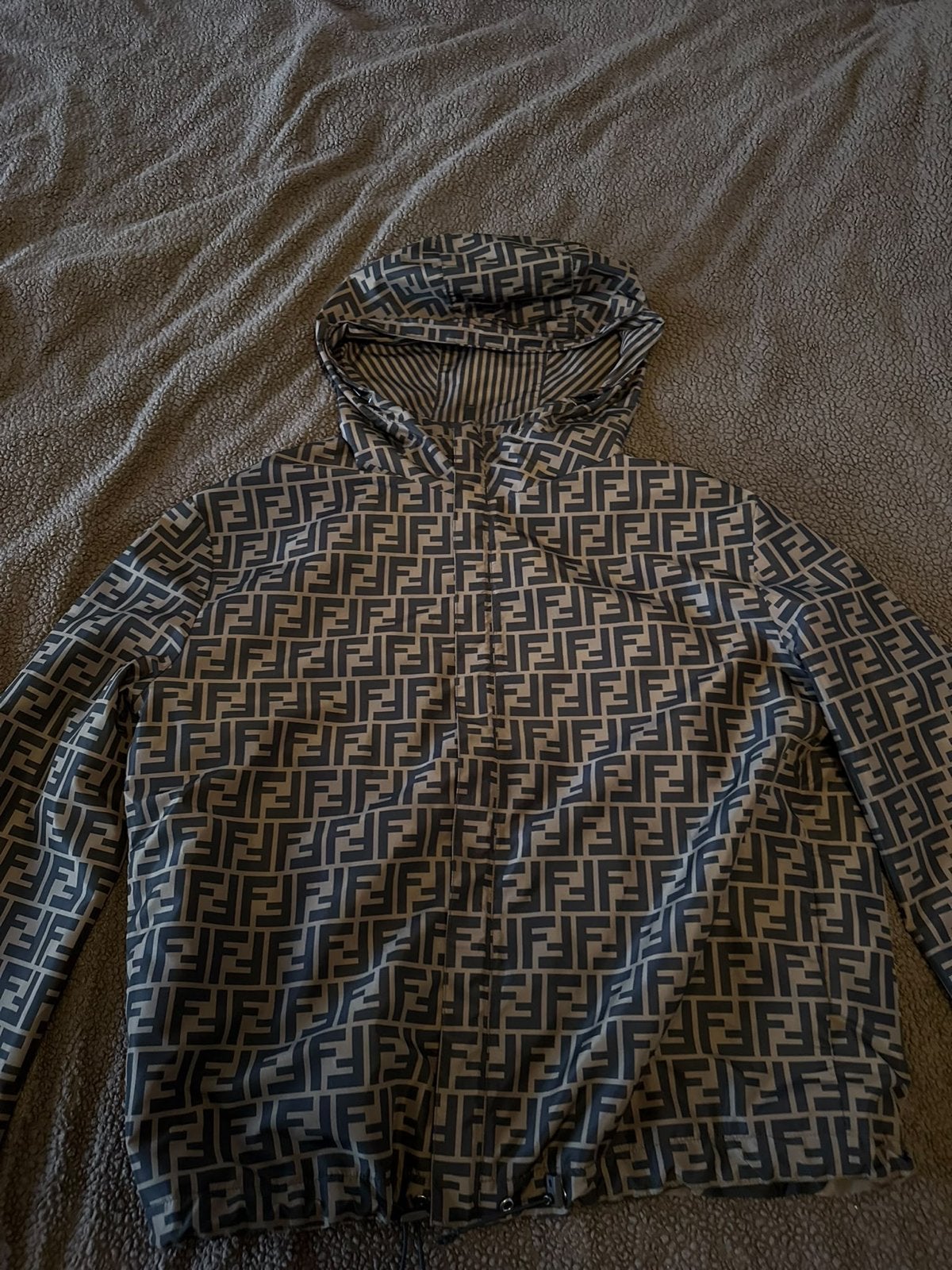 Fendi Reversible Windbreaker Jas - Goede Staat, Ophalen, Zo goed als nieuw, Maat 48/50 (M), Meerkleurig