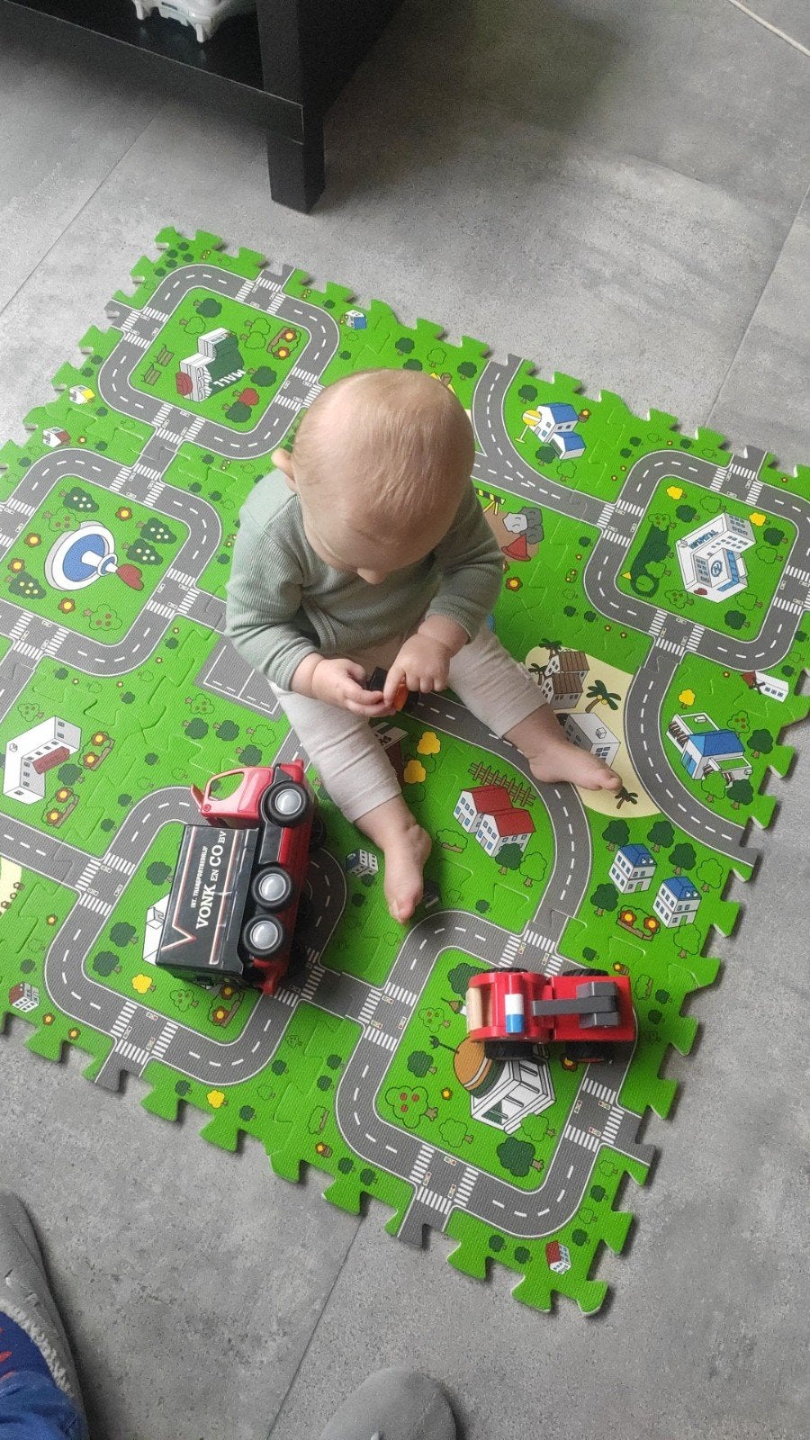 Grote schuim puzzelmat (54 stuks) voor baby's en peuters, Ophalen, Zo goed als nieuw, Speelkleed