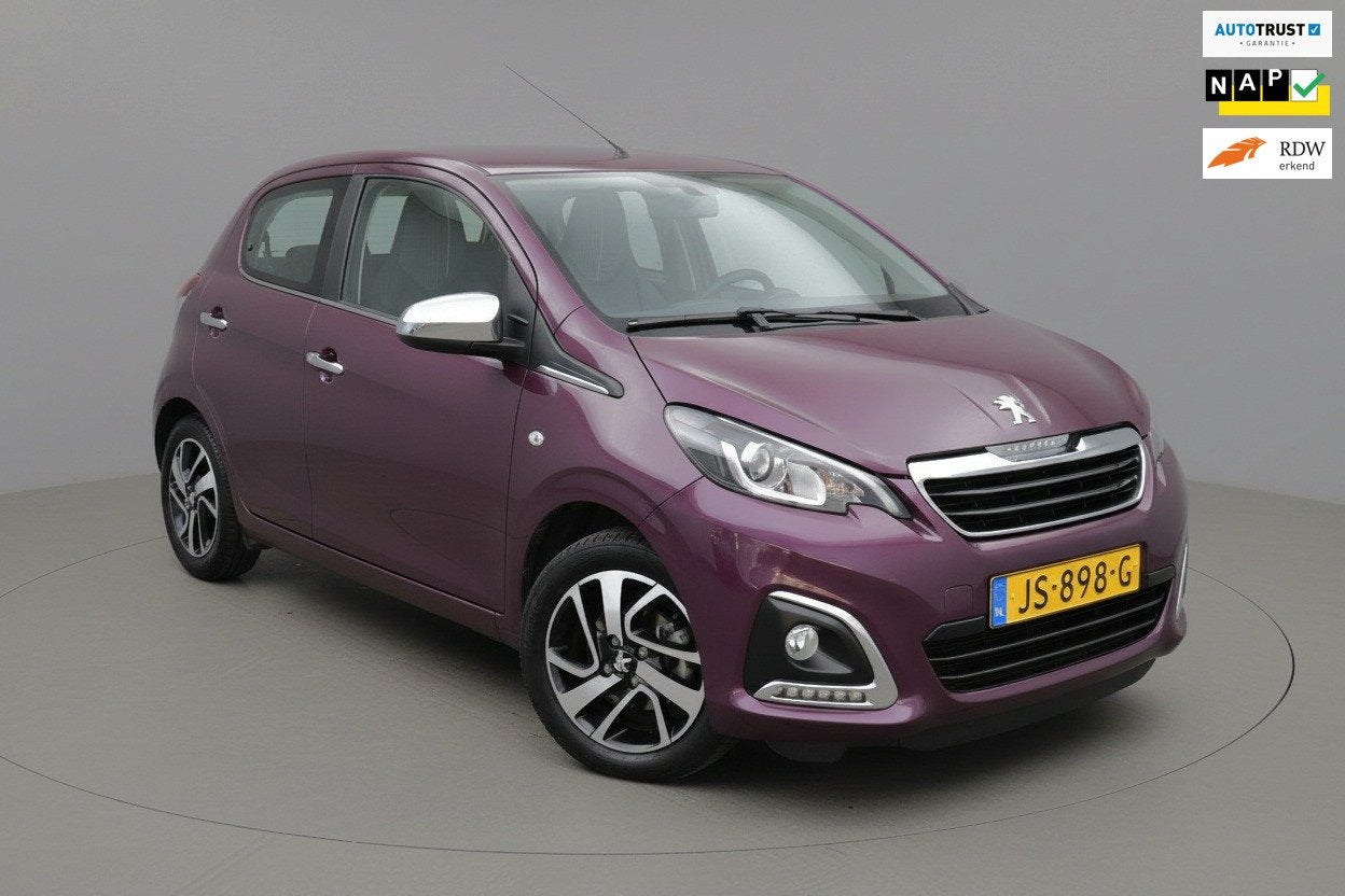 Peugeot 108 Clima|Camera|LED|1e eigenaar!, Voorwielaandrijving, Stof, Gebruikt, Euro 6