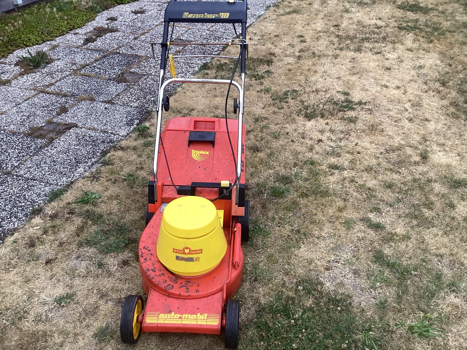 Wolf Garten Triplex Senator 40 elektrische grasmaaier, Ophalen, Cirkelmaaier, Gebruikt, Elektrische grasmaaier