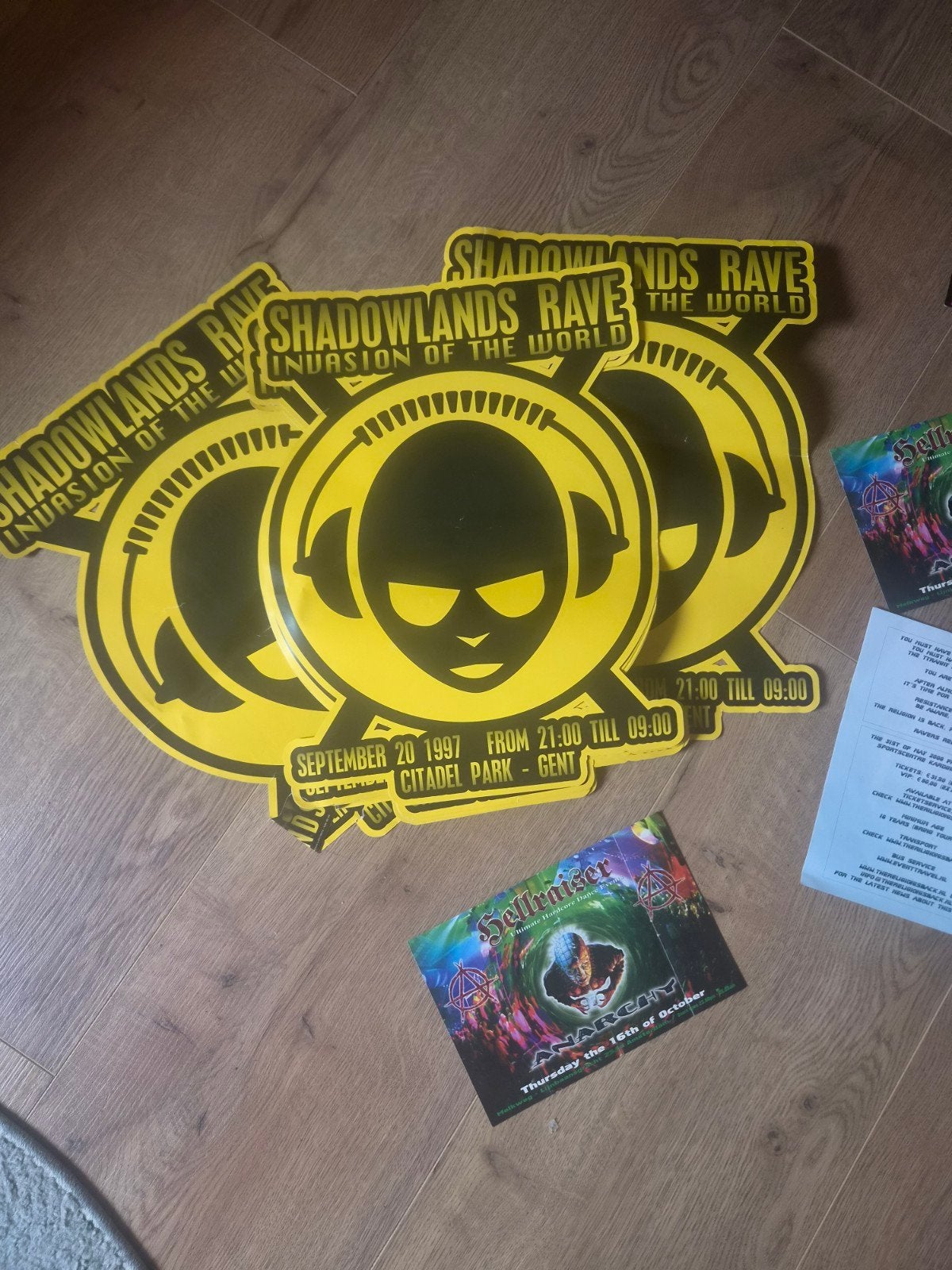 festival flyers, gabber, ID&T, Thunderdome, Shadowlands,