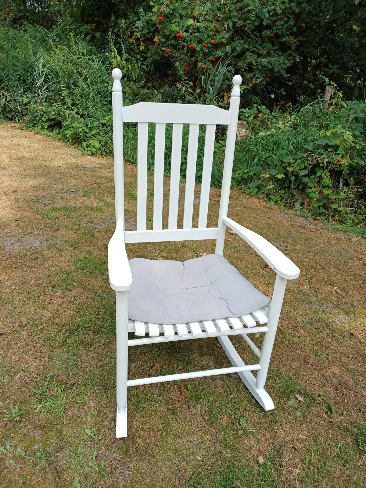 witte schommelstoel, Ophalen, Wit, Zo goed als nieuw, Eén