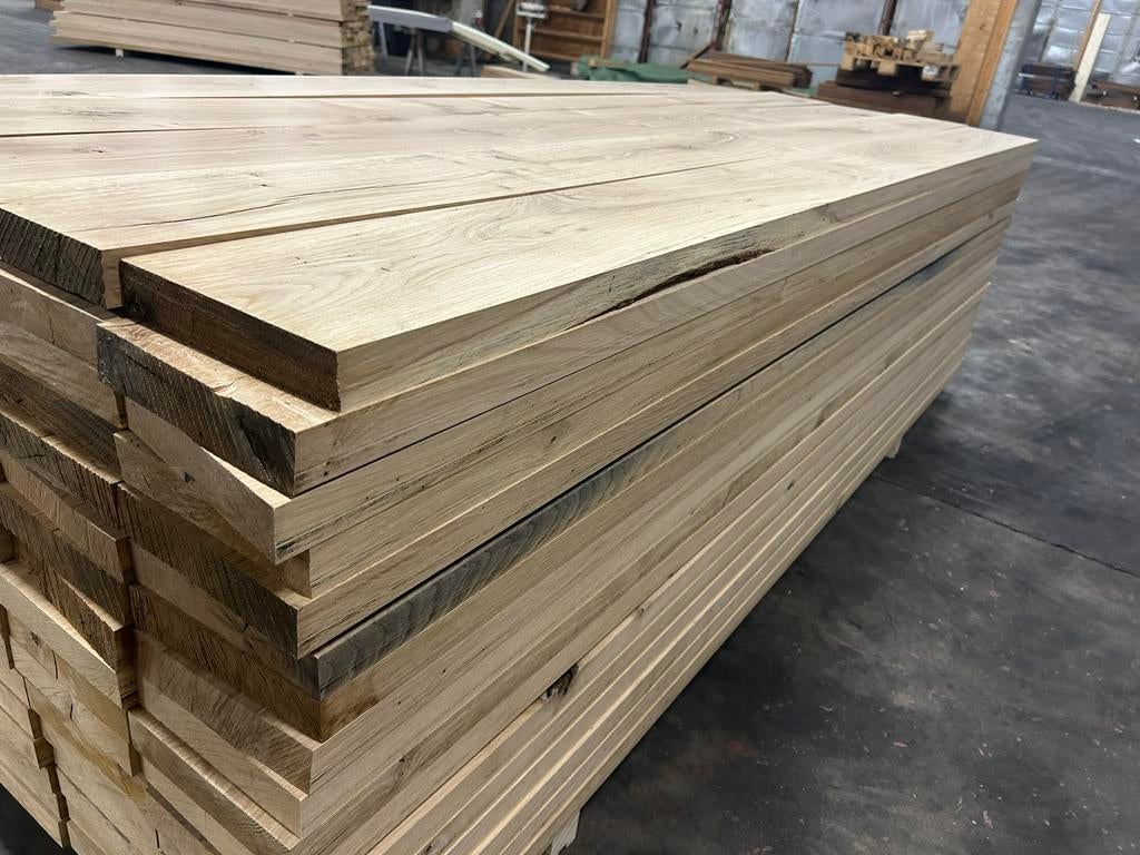 Eiken planken te koop. 2500x200x40 mm geschaafd., Doe-het-zelf en Verbouw, Hout en Planken, 25 tot 50 mm, Eiken, Nieuw, Ophalen of Verzenden