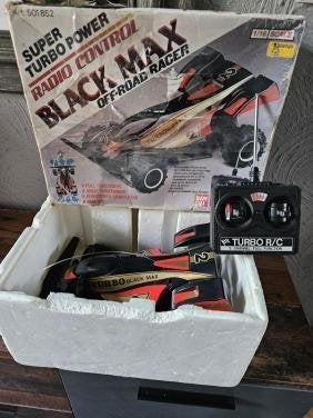 Vintage Bandai Black Max RC Auto - Schaal 1:16 OffRoad Race, Ophalen of Verzenden