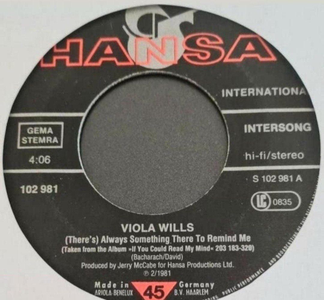 VIOLA WILLS  - (THERE'S) ALWAYS SOMETHING THERE TO REMIND, Ophalen of Verzenden, Gebruikt