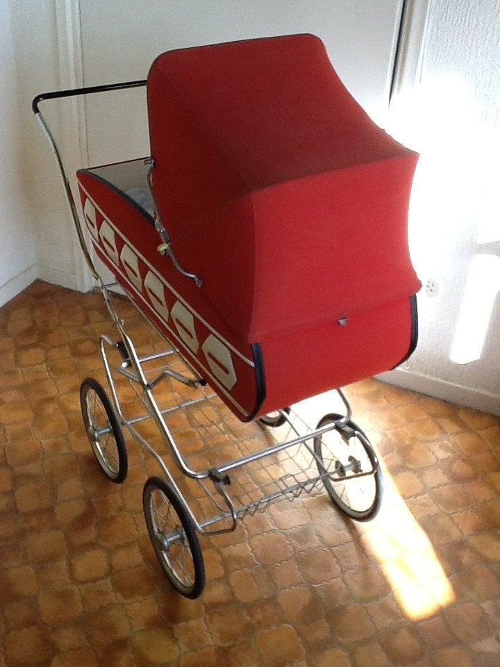 Vintage Poppenwagen, Ophalen of Verzenden, Gebruikt, Babypop