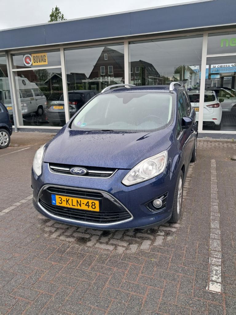 Ford Grand C-Max 1.0 92KW Ecoboost 2013 Blauw, Voorwielaandrijving, 745 kg, 125 pk, Blauw