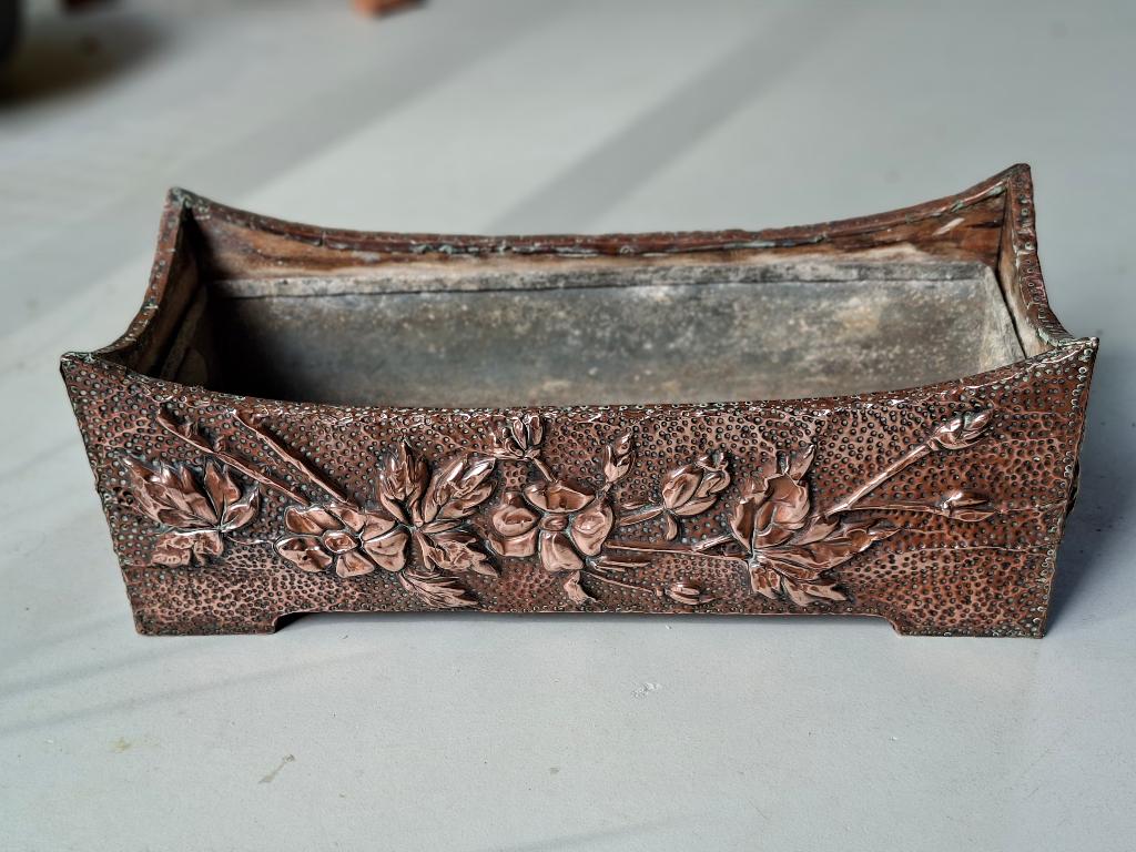 jardiniere rood koper, Antiek en Kunst, Curiosa en Brocante, Ophalen of Verzenden