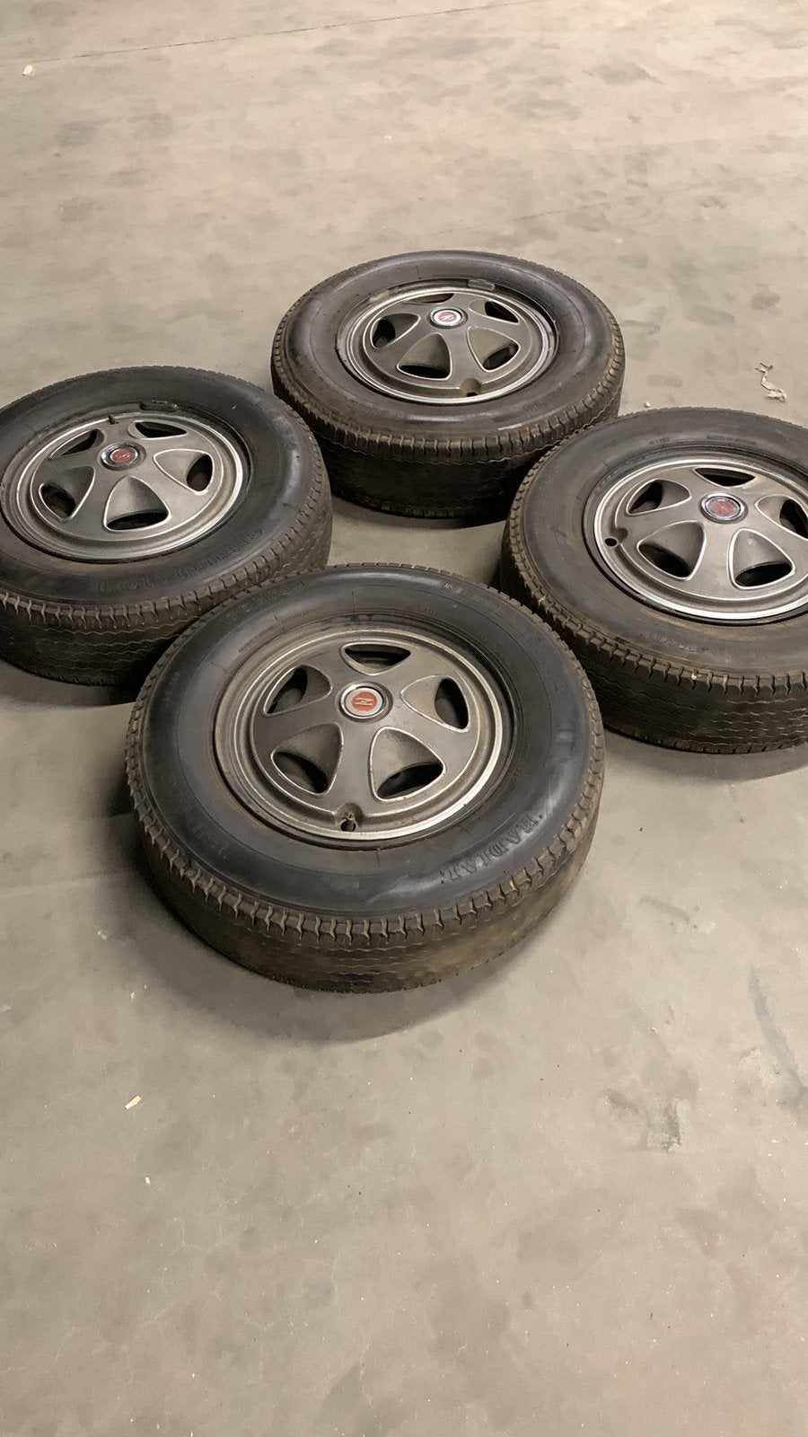 Datsun 240Z OEM, originele velgen 14”, Auto-onderdelen, Ophalen, 14 inch, Gebruikt, Velg(en)