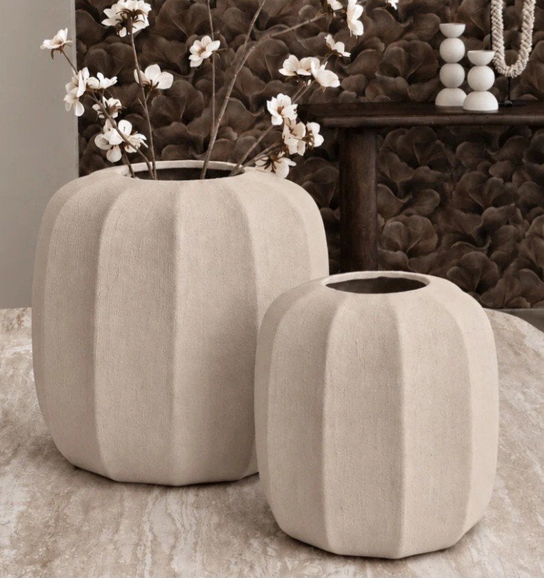 Super mooie set potten bloempotten ruw steen, Nieuw, Ophalen of Verzenden, X, X